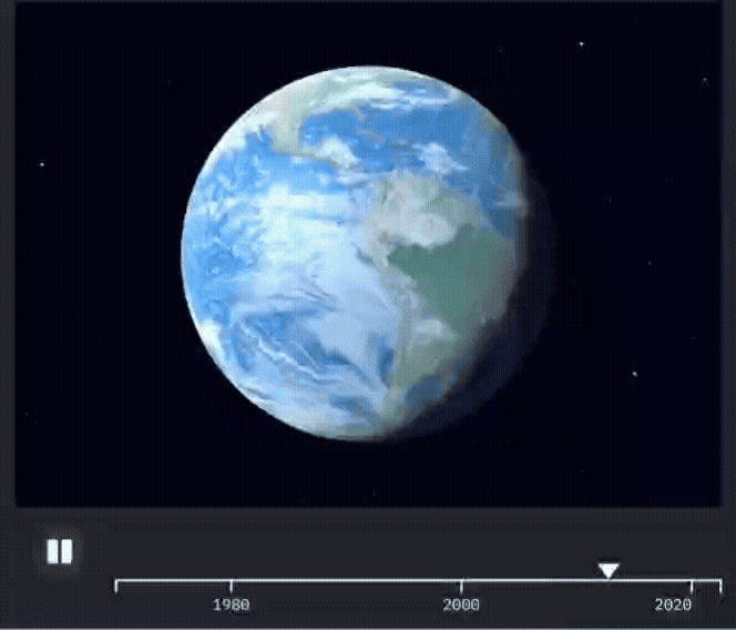 Orden cronológico de sismos que han ocurrido en Ecuador desde vista satelital.